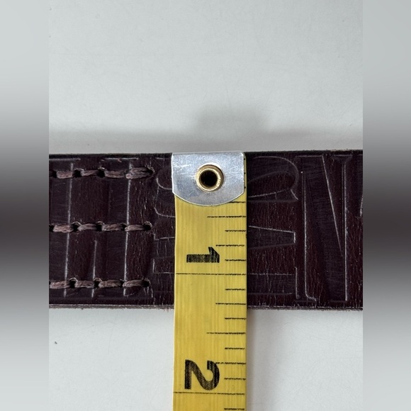 All Saints Rocks Brown Leather Belt Mens Large | eBay ALLSAINTS ALL SAINTS Oppose Embossed Brown Leather Belt Size 40